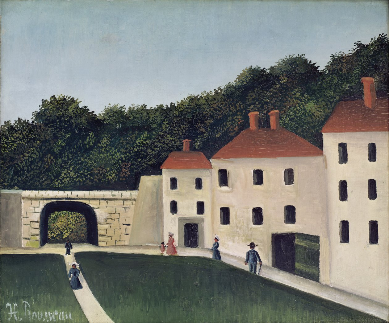 Sétálók a parkban, 1908 alkotó: Henri Rousseau