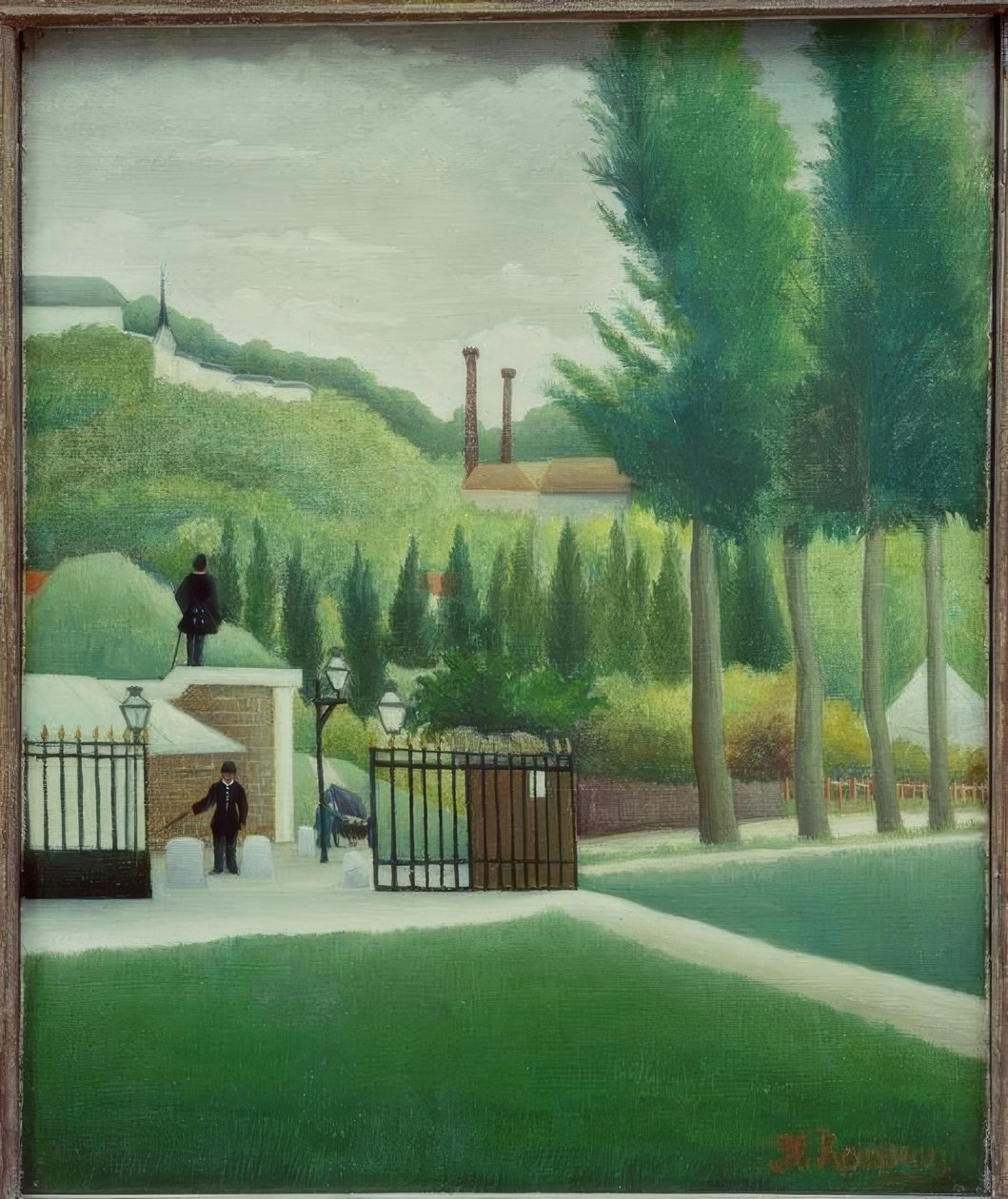 Kiadó állomás alkotó: Henri Rousseau