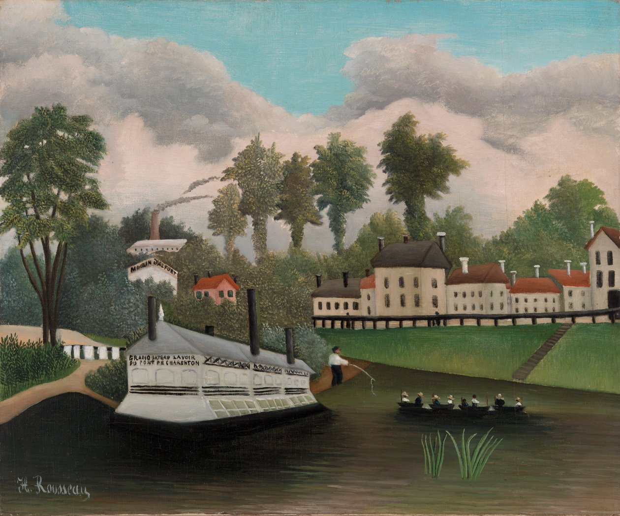 Pont de Charenton mosóhajója alkotó: Henri Rousseau
