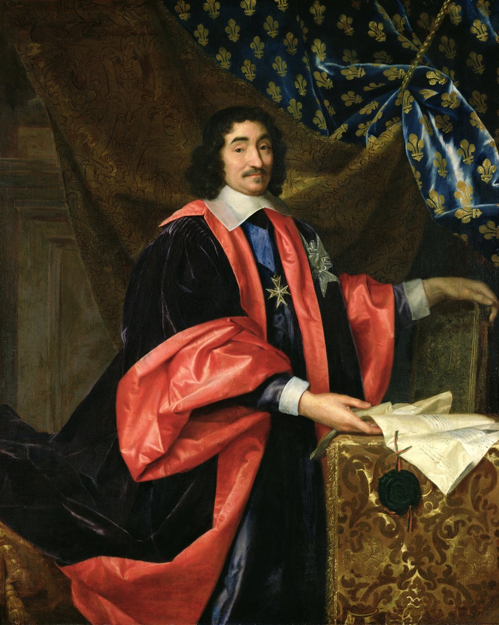 Pierre Seguier (1588-1672) Franciaország kancellárja, 1668 körül alkotó: Henri Testelin