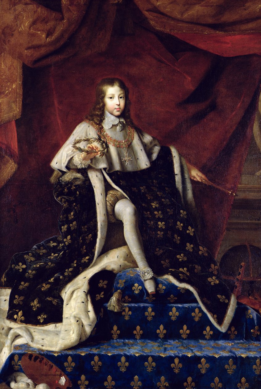 XIV. Lajos (1638-1715) 10 éves korában készült portréja, 1648 alkotó: Henri Testelin