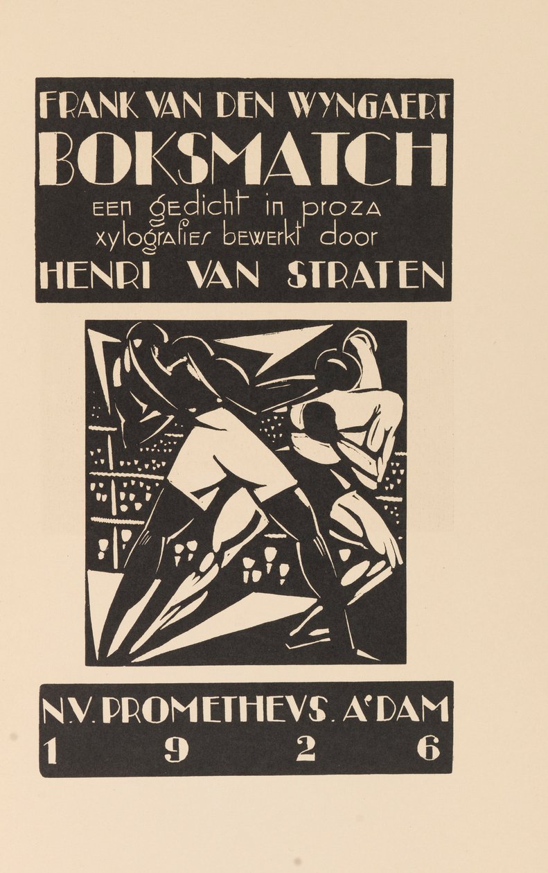 Ökölvívó mérkőzés alkotó: Henri Van Straten