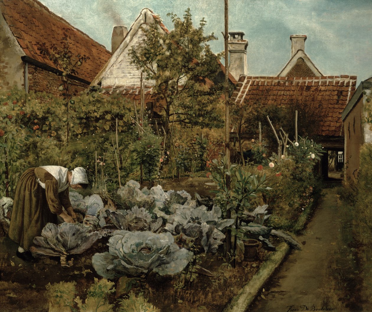 Flamand kert alkotó: Henri de Braekeleer