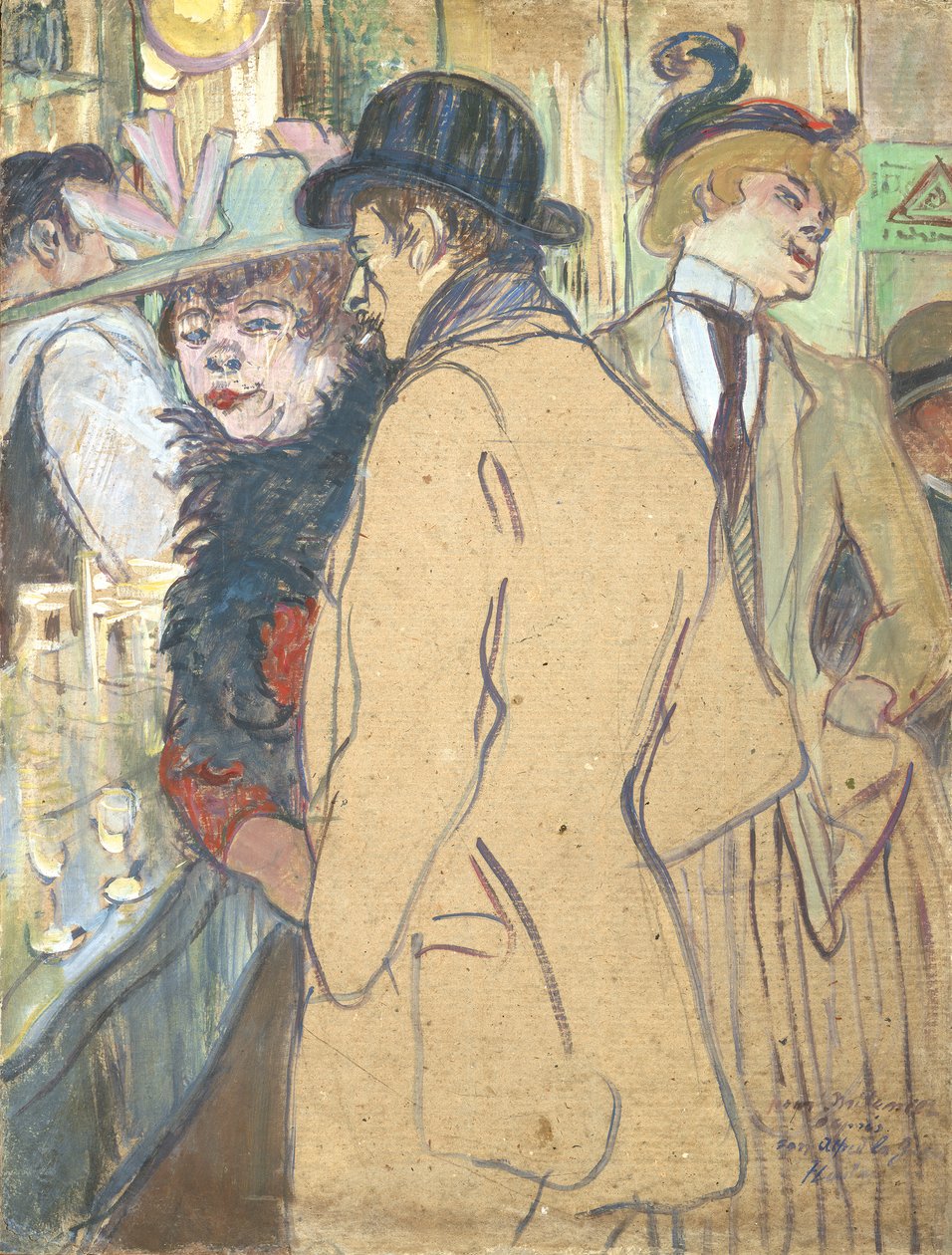 Alfred la Guigne, 1894 (olaj, karton) alkotó: Henri de Toulouse Lautrec