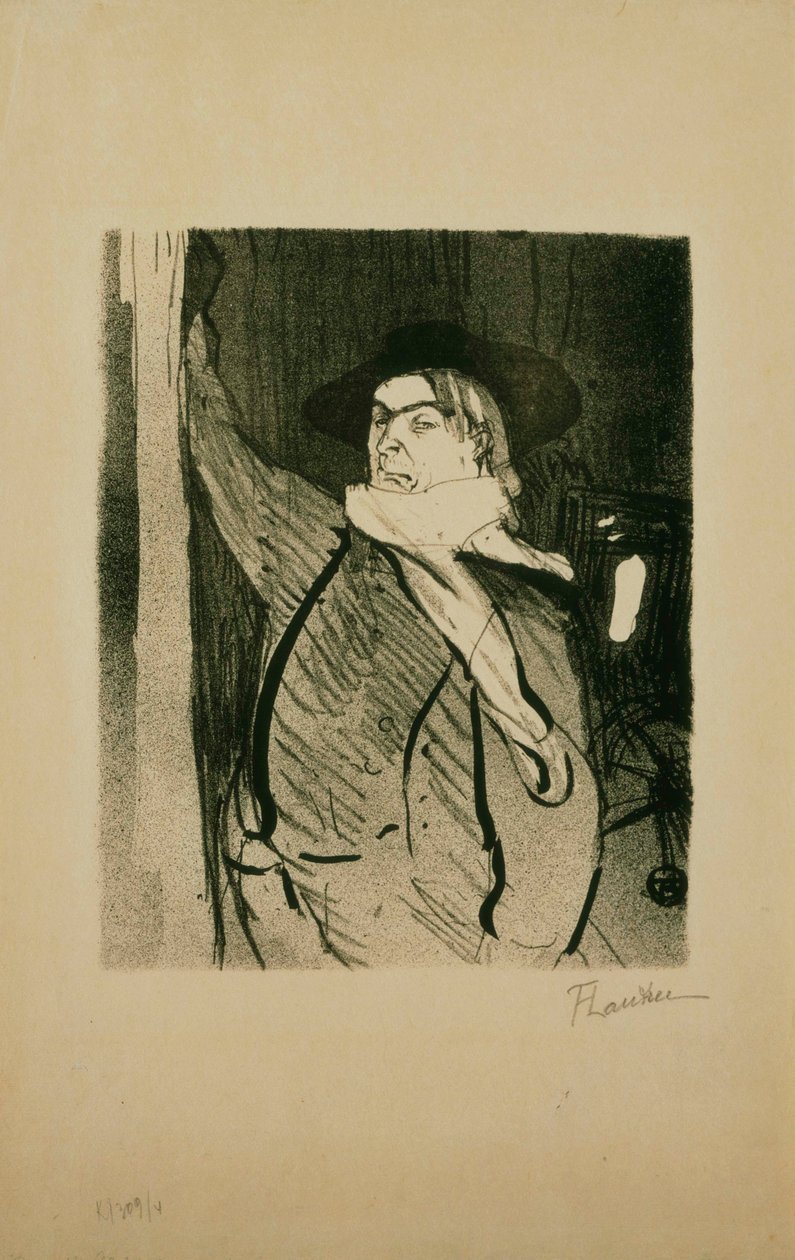 Aristide Bruant alkotó: Henri de Toulouse Lautrec