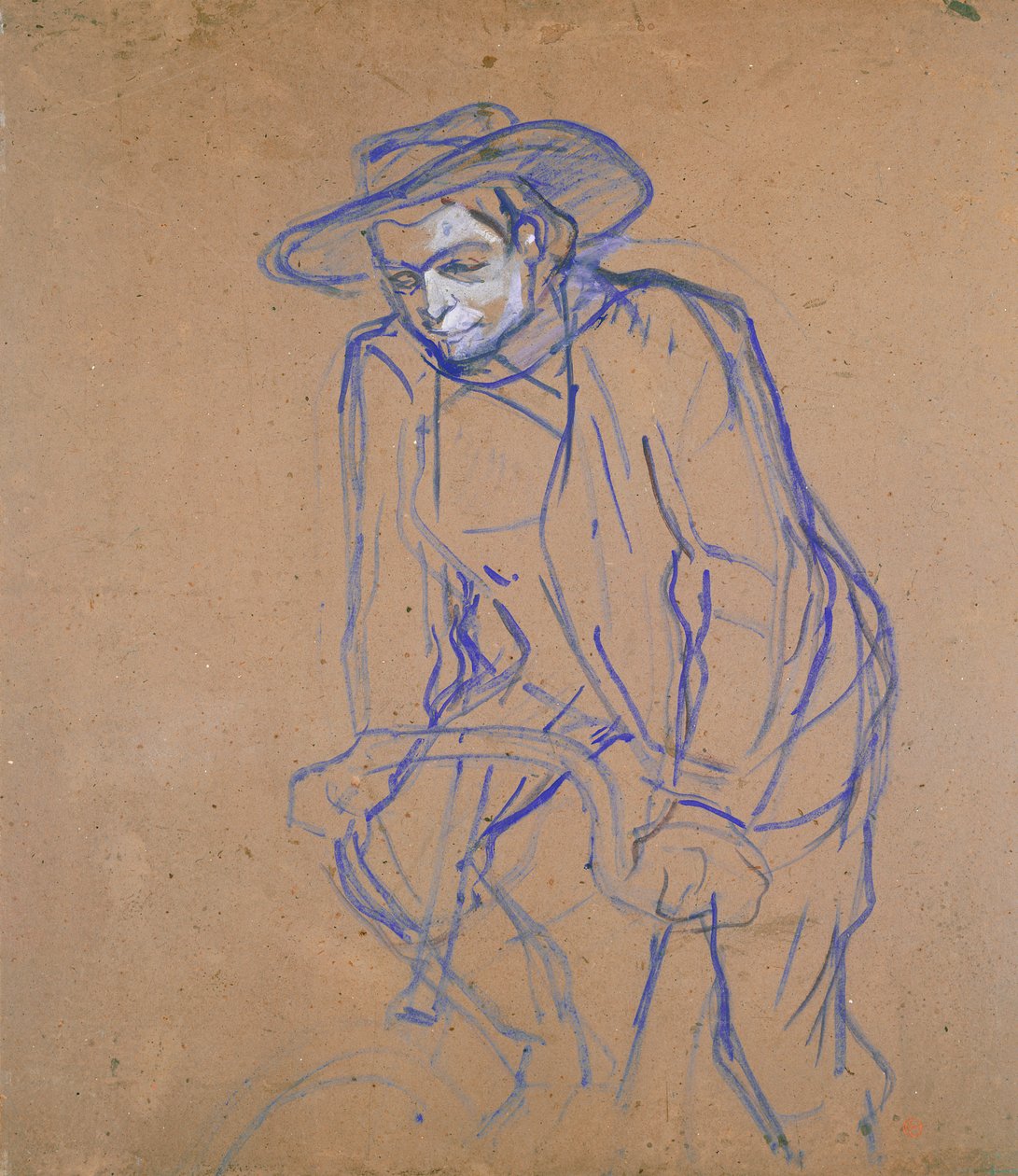 Aristide Bruant kerékpáron, 1896 alkotó: Henri de Toulouse Lautrec