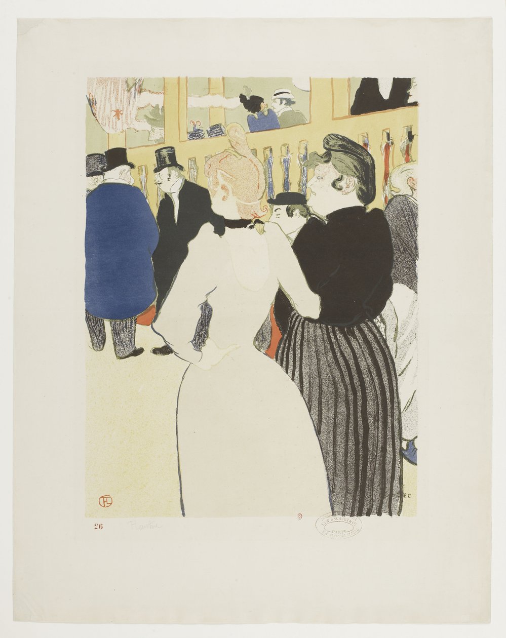 A Moulin Rouge-ban la Goulue és nővére alkotó: Henri de Toulouse Lautrec