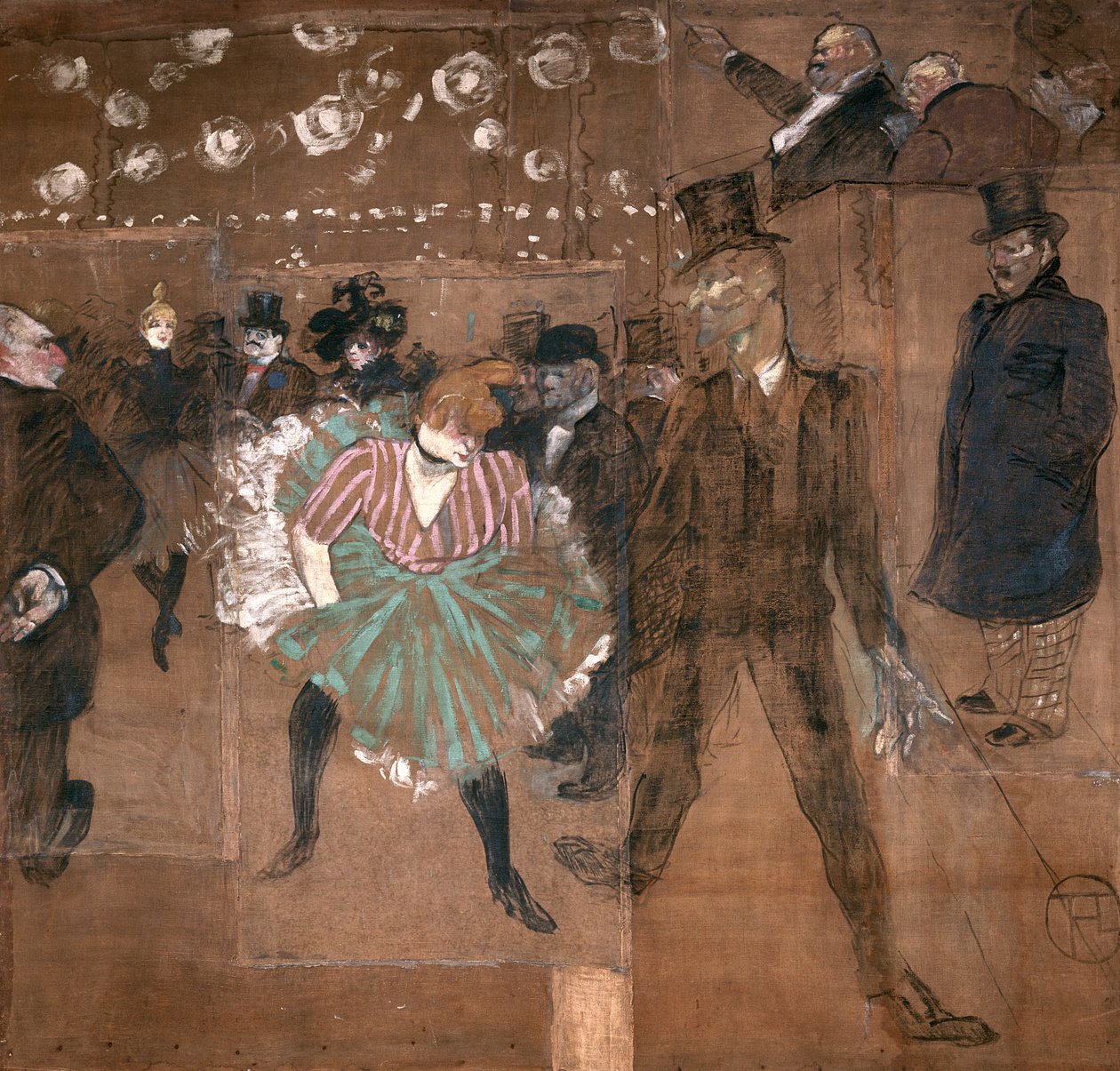Tánc a Moulin Rouge-ban: La Goulue (1870-1927) és Valentin le Desosse (1843-1907) 1895 alkotó: Henri de Toulouse Lautrec