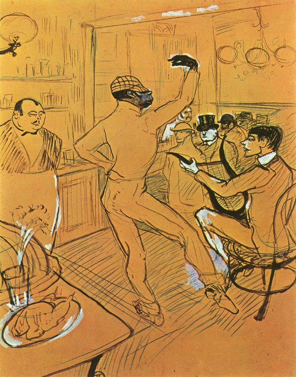 Tánc a bárban alkotó: Henri de Toulouse Lautrec