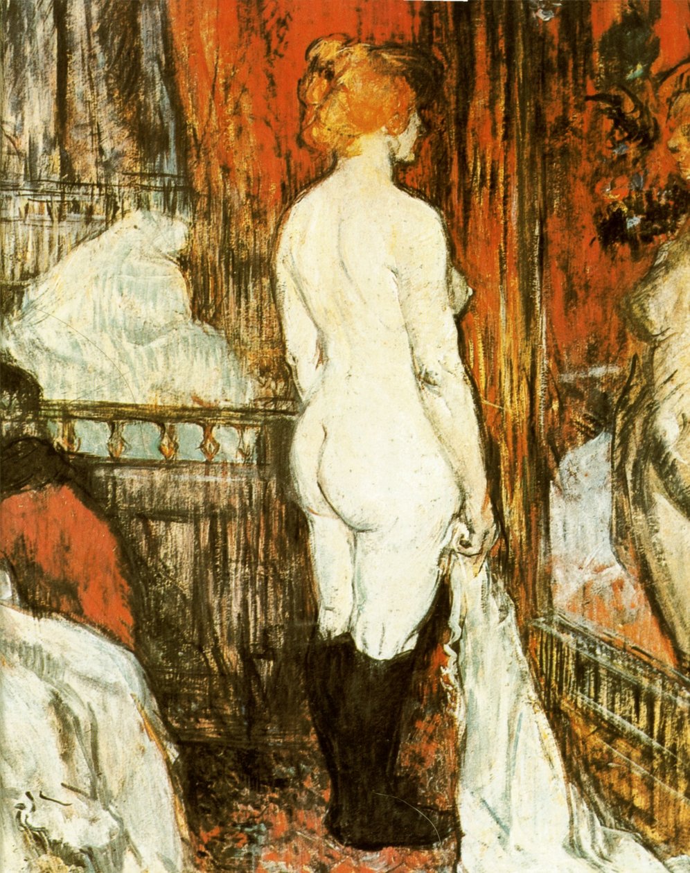 Meztelen nő a tükör előtt alkotó: Henri de Toulouse Lautrec