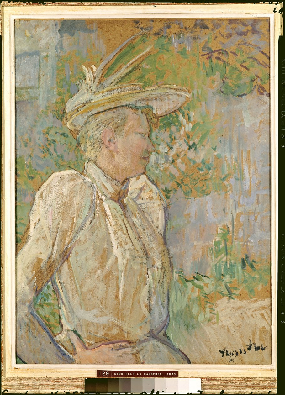 Gabrielle, a táncos, 1890 alkotó: Henri de Toulouse Lautrec