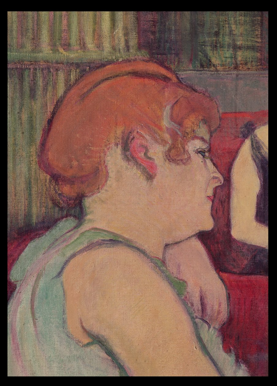 A Rue des Moulins-i szalonban, az egyik nő részlete, 1894 (szén, olaj) alkotó: Henri de Toulouse Lautrec