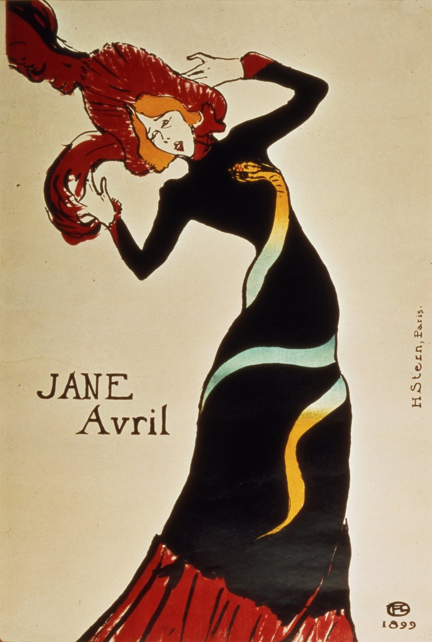 Jane Avril (1868-1943) 1899 alkotó: Henri de Toulouse Lautrec