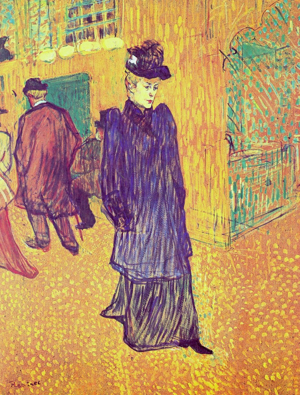 Jane Avril elhagyja a Moulin Rouge -ot alkotó: Henri de Toulouse Lautrec