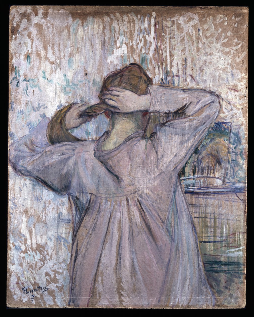 La Toilette, 1891 (olaj, papír, kártya) alkotó: Henri de Toulouse Lautrec