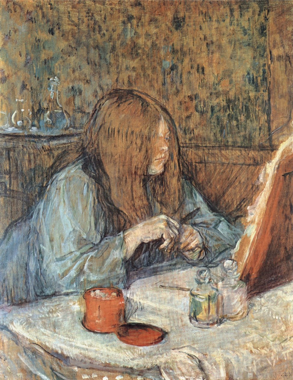 Madame Poupoule bei Toilette alkotó: Henri de Toulouse Lautrec