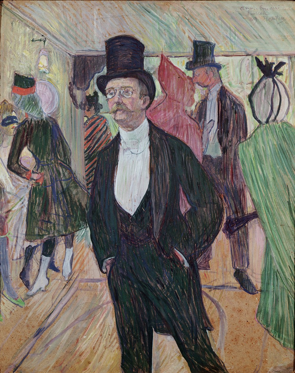 Monsieur Fourcade, 1889 (guache és pasztell kartonon) alkotó: Henri de Toulouse Lautrec