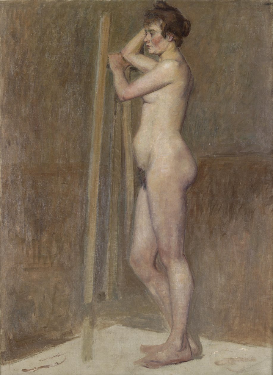 Meztelenül a stúdióban alkotó: Henri de Toulouse Lautrec
