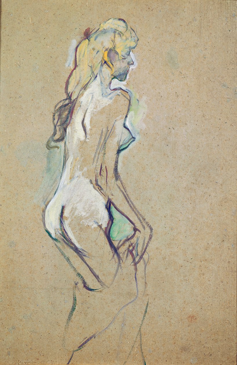 Meztelen fiatal lány alkotó: Henri de Toulouse Lautrec