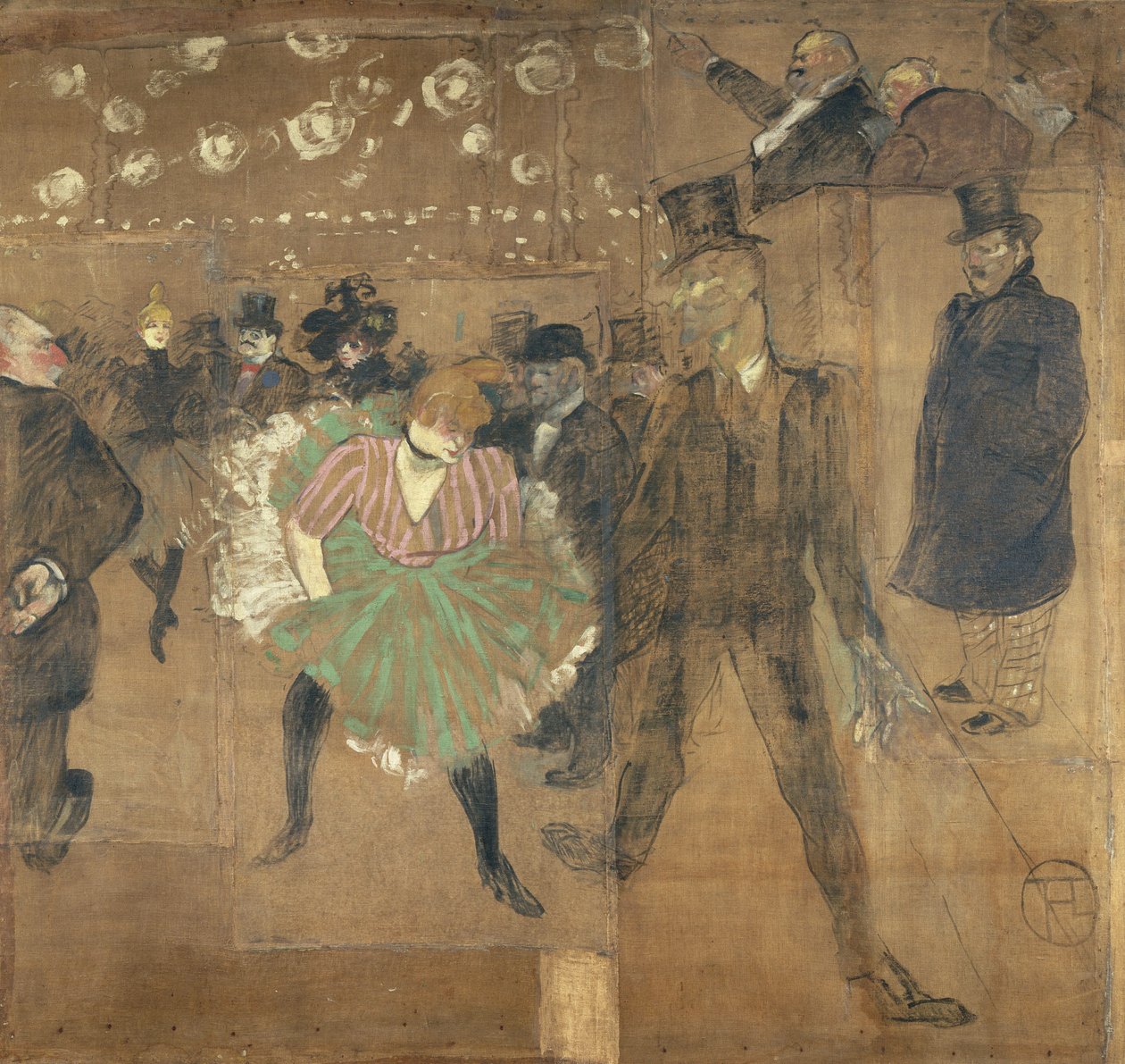 Táblák a hut de la Goulue -hoz, a párizsi Foire du Trône -ben alkotó: Henri de Toulouse Lautrec