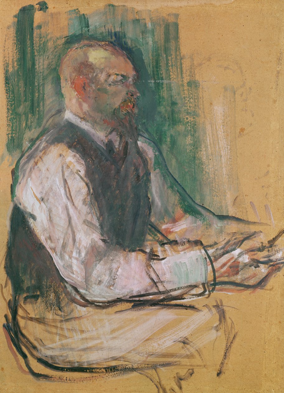 Robert Wurz professzor (1858-1919) 1901 (olaj a kártyán) alkotó: Henri de Toulouse Lautrec