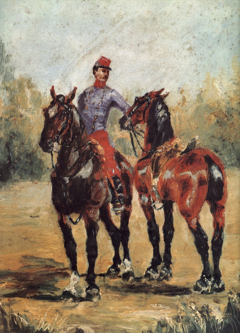 Vőlegény két lóval alkotó: Henri de Toulouse Lautrec