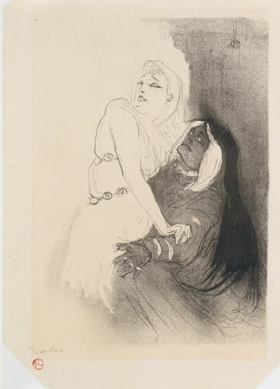 Sarah Bernhardt a Phèdre -ben alkotó: Henri de Toulouse Lautrec