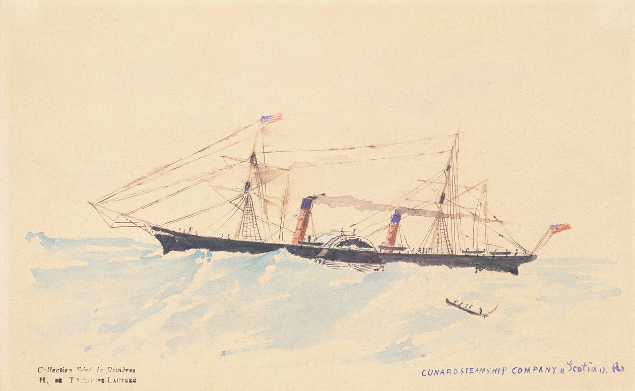 „Scotia”, egy Cunard gőzhajó, 1879-80 körül alkotó: Henri de Toulouse Lautrec