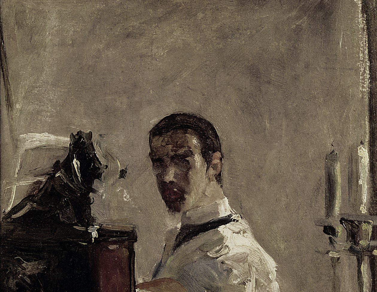 Önarckép, 1880 (a 37178 részlete) alkotó: Henri de Toulouse Lautrec