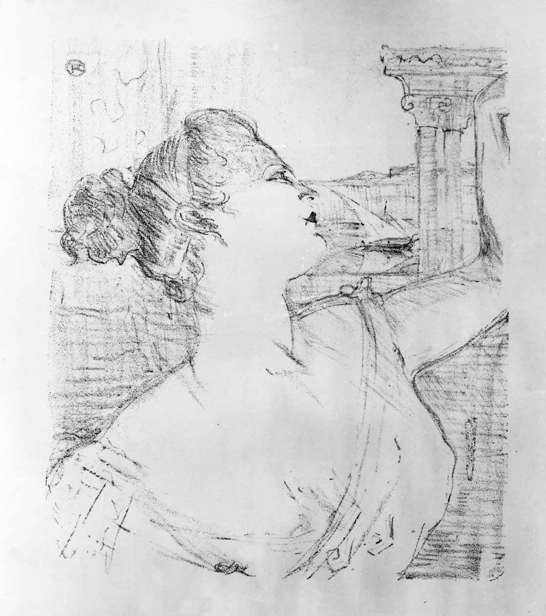 Sibyl Sanderson, 1898 alkotó: Henri de Toulouse Lautrec