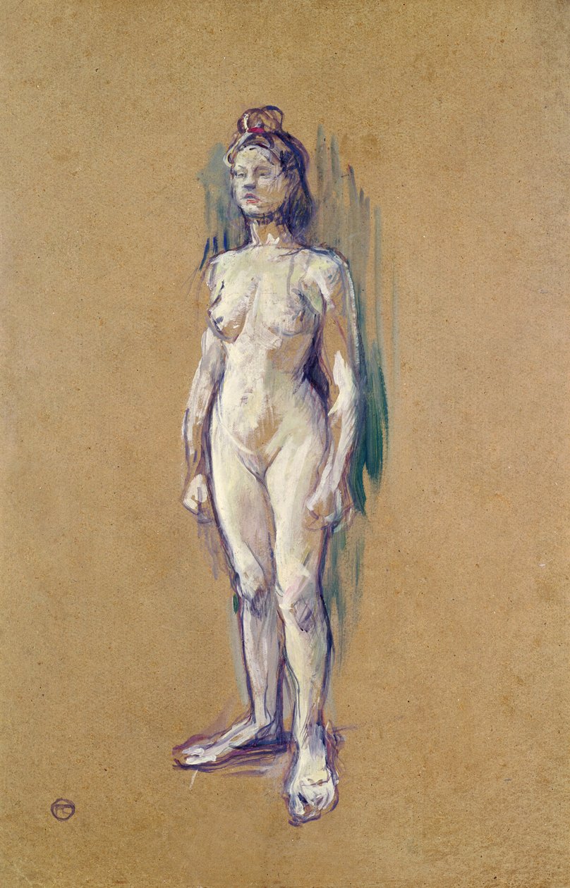 Álló női akt alkotó: Henri de Toulouse Lautrec