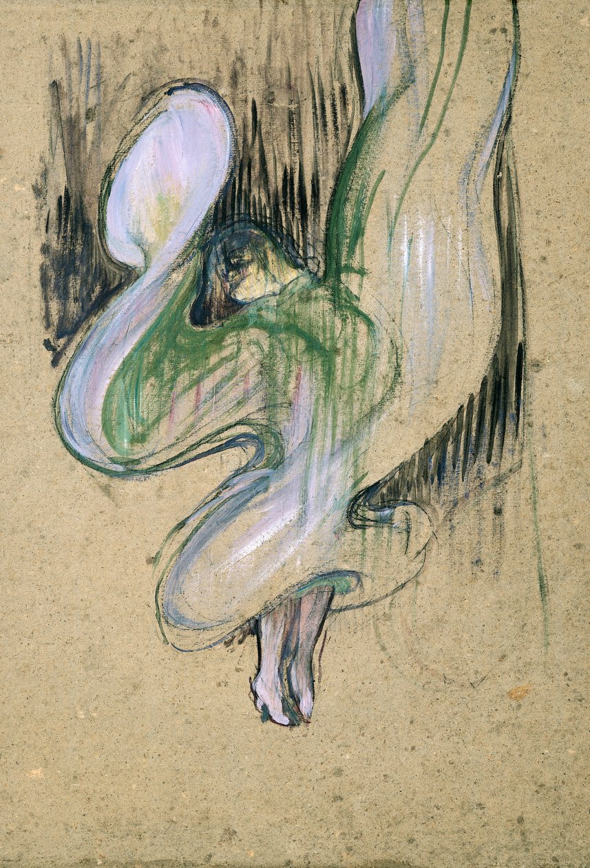 Loie Fuller (1862-1928) tanulmánya a Folies-Bergerében, 1893 (olaj, karton) alkotó: Henri de Toulouse Lautrec