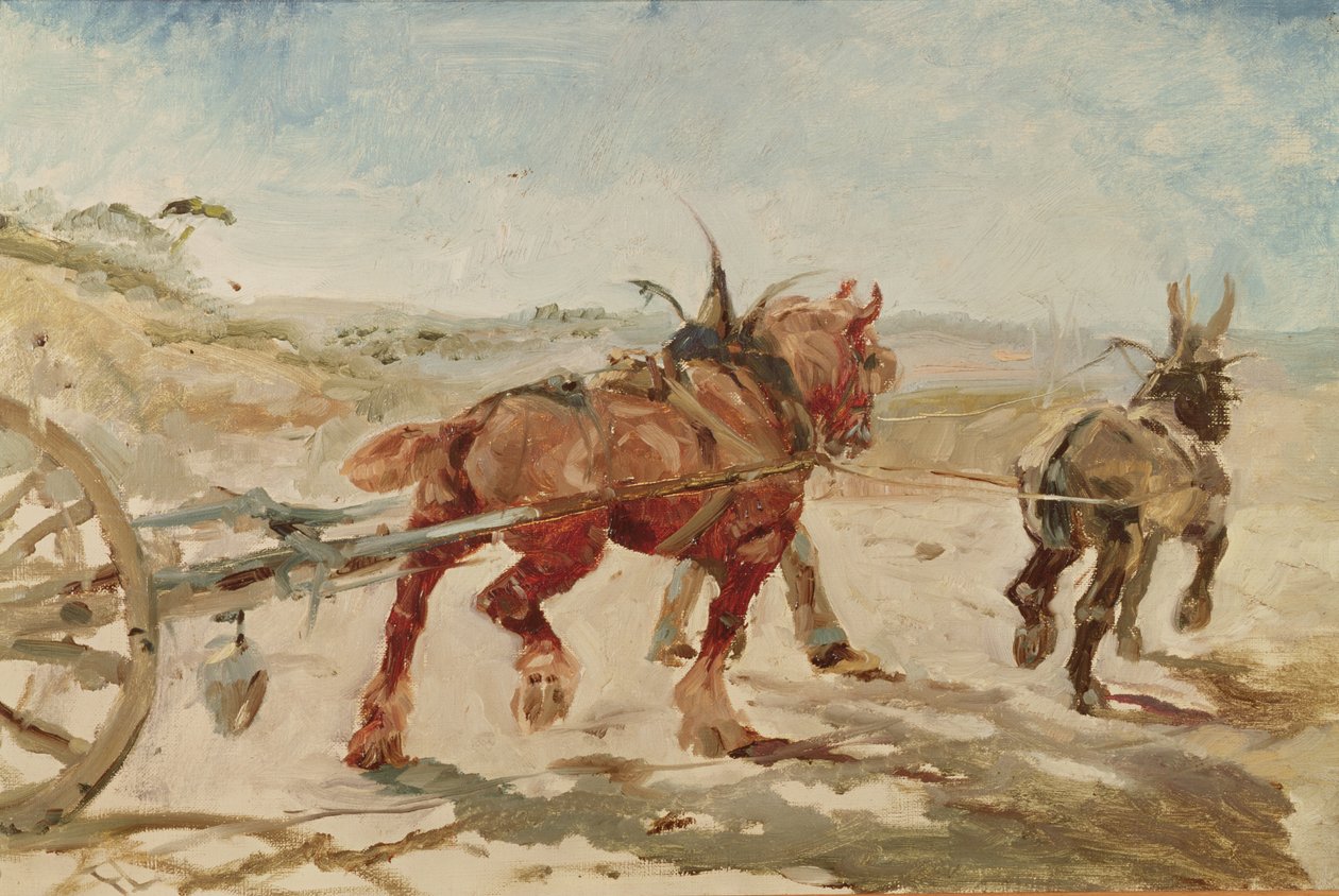 Lócsapat hámban alkotó: Henri de Toulouse Lautrec