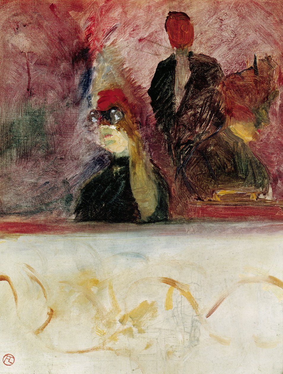 A doboz a Mascaron Dore-ban, 1893 alkotó: Henri de Toulouse Lautrec