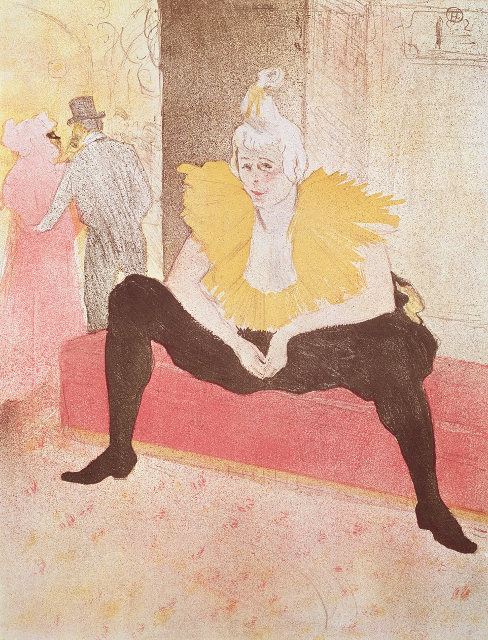 A Cha-U-Kao bohócság ülve, 1896 alkotó: Henri de Toulouse Lautrec