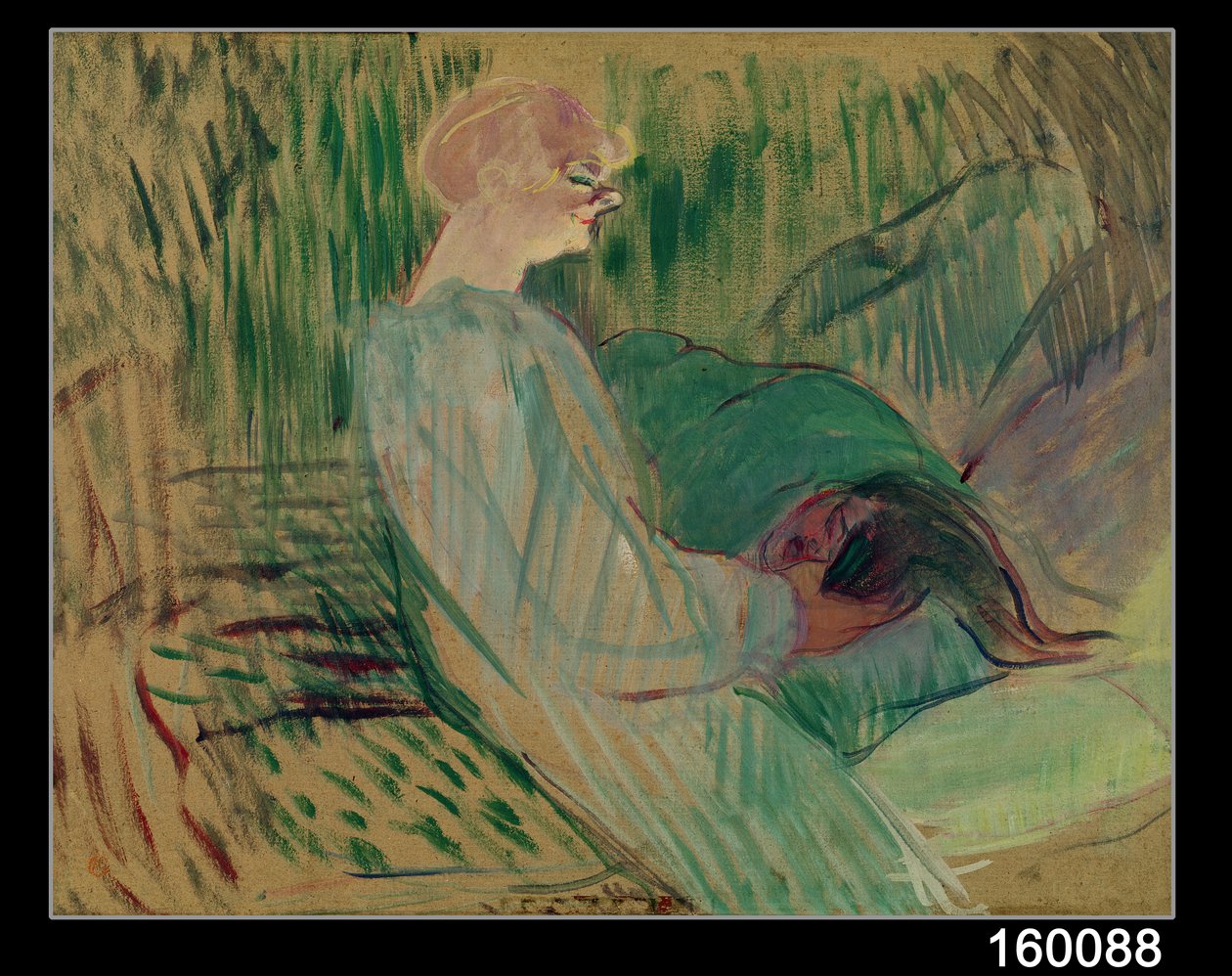 The Divan, Rolande, 1894 (olaj, karton) alkotó: Henri de Toulouse Lautrec