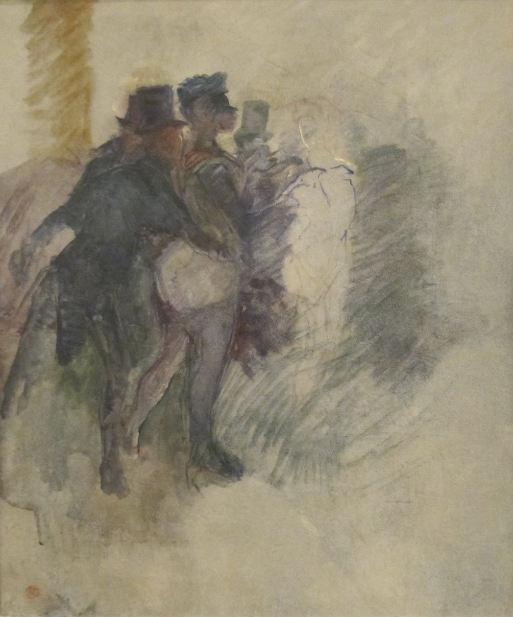 Az álarcosbál az Elysée Montmartre -ban alkotó: Henri de Toulouse Lautrec