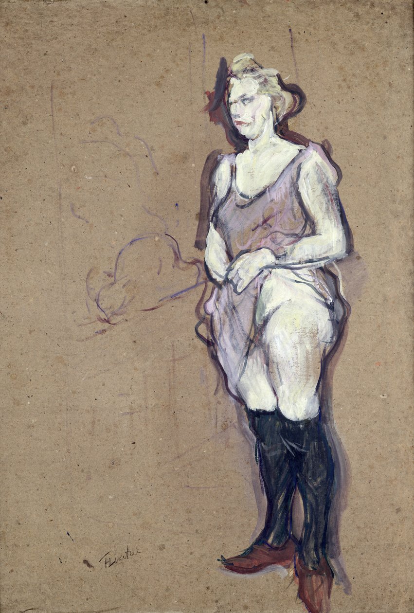 Az orvosi vizsgálat: Szőke prostituált, 1894 (olaj a kártyán) alkotó: Henri de Toulouse Lautrec