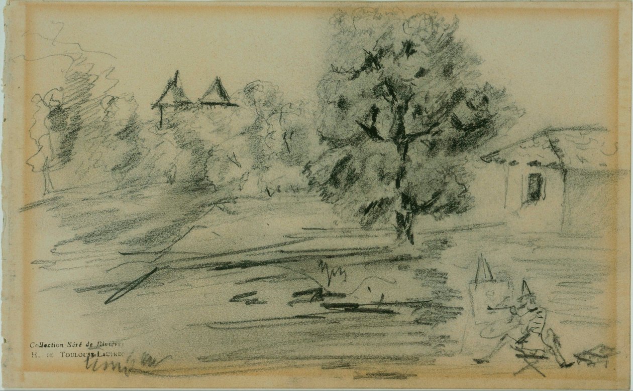 A festő alanya előtt alkotó: Henri de Toulouse Lautrec