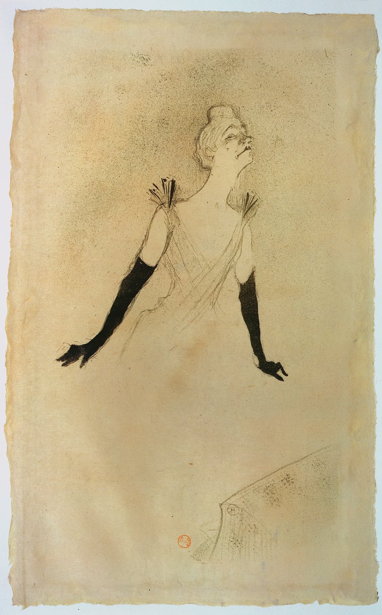 Yvette Guilbert, 1894 alkotó: Henri de Toulouse Lautrec