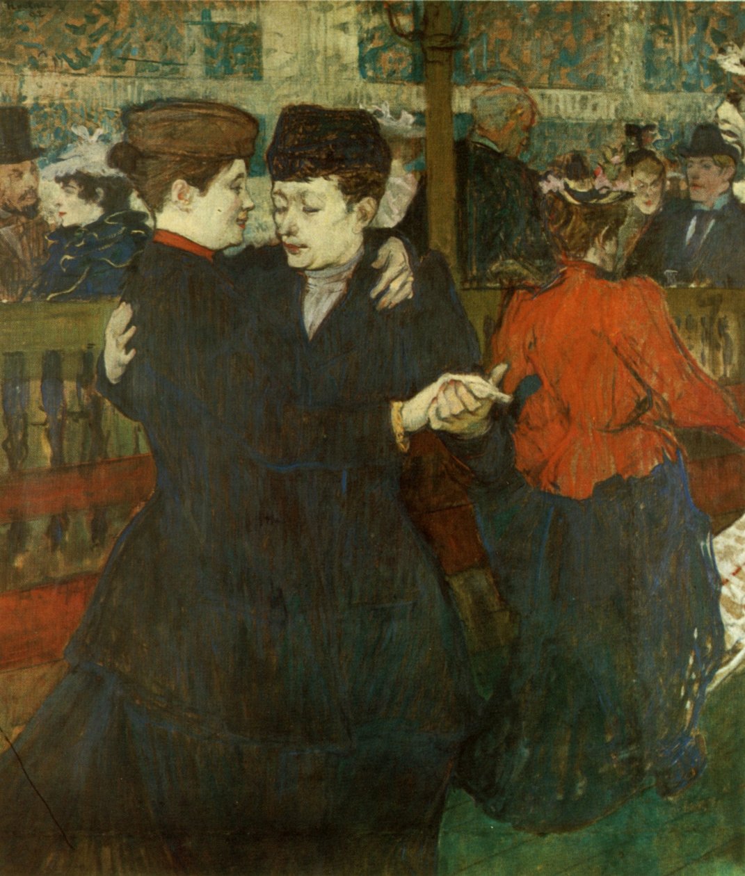 Két táncos nő alkotó: Henri de Toulouse Lautrec