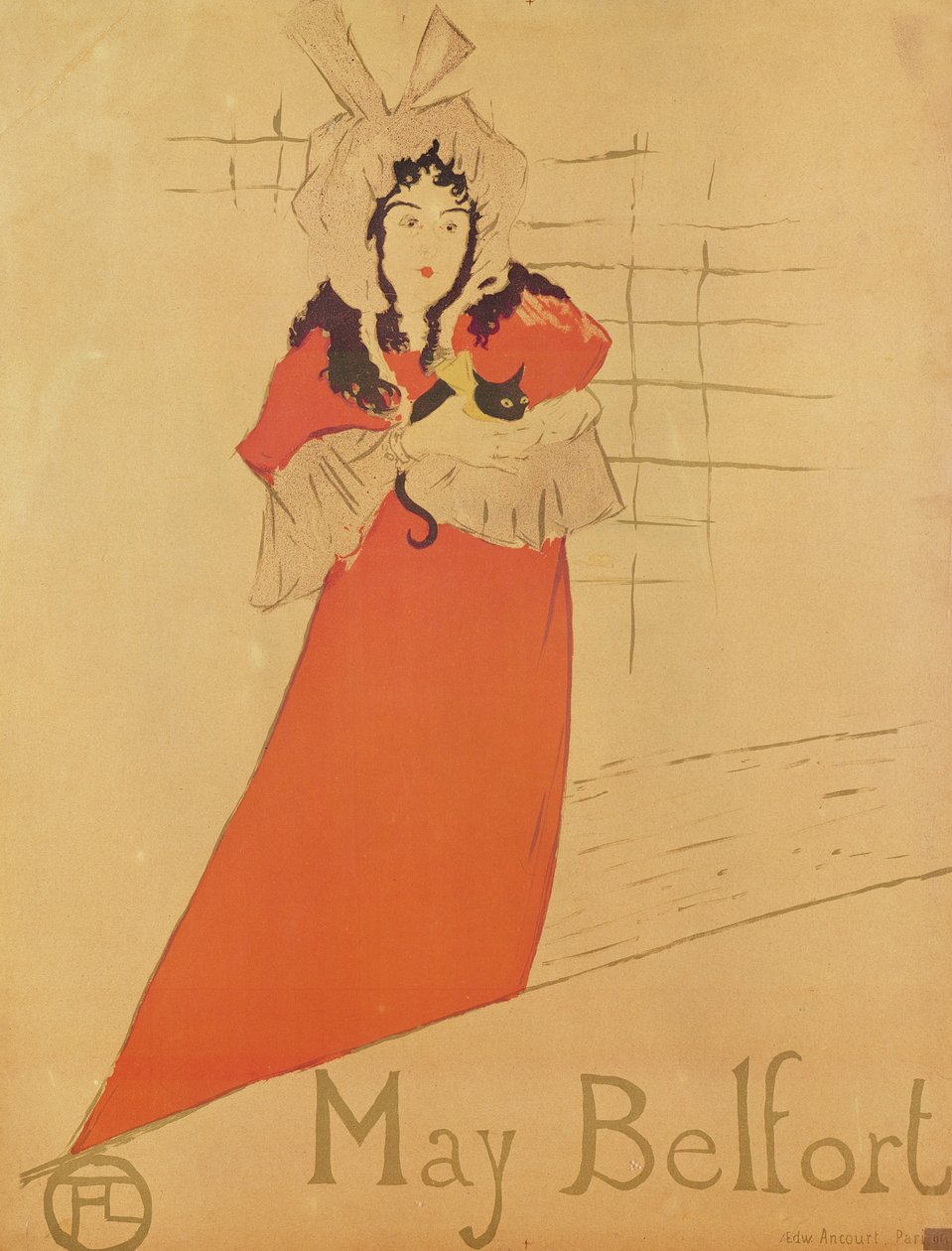 May Belfort (plakát), 1895 (színes litográfia) alkotó: Henri de Toulouse Lautrec