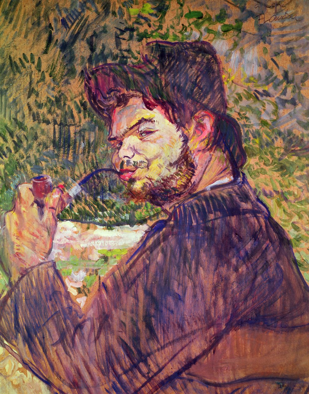 Cipa Godebski portréja, 1896 (olaj, karton) alkotó: Henri de Toulouse Lautrec