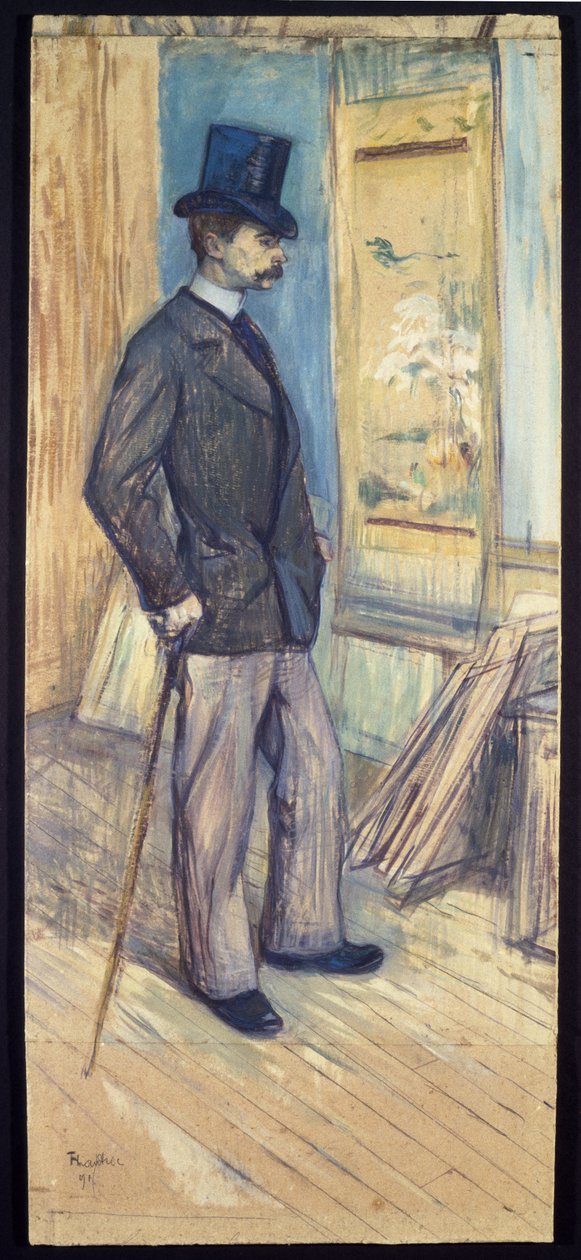 M. Paul Sescau portréja, 1891 (olaj és gouache kartonon) alkotó: Henri de Toulouse Lautrec