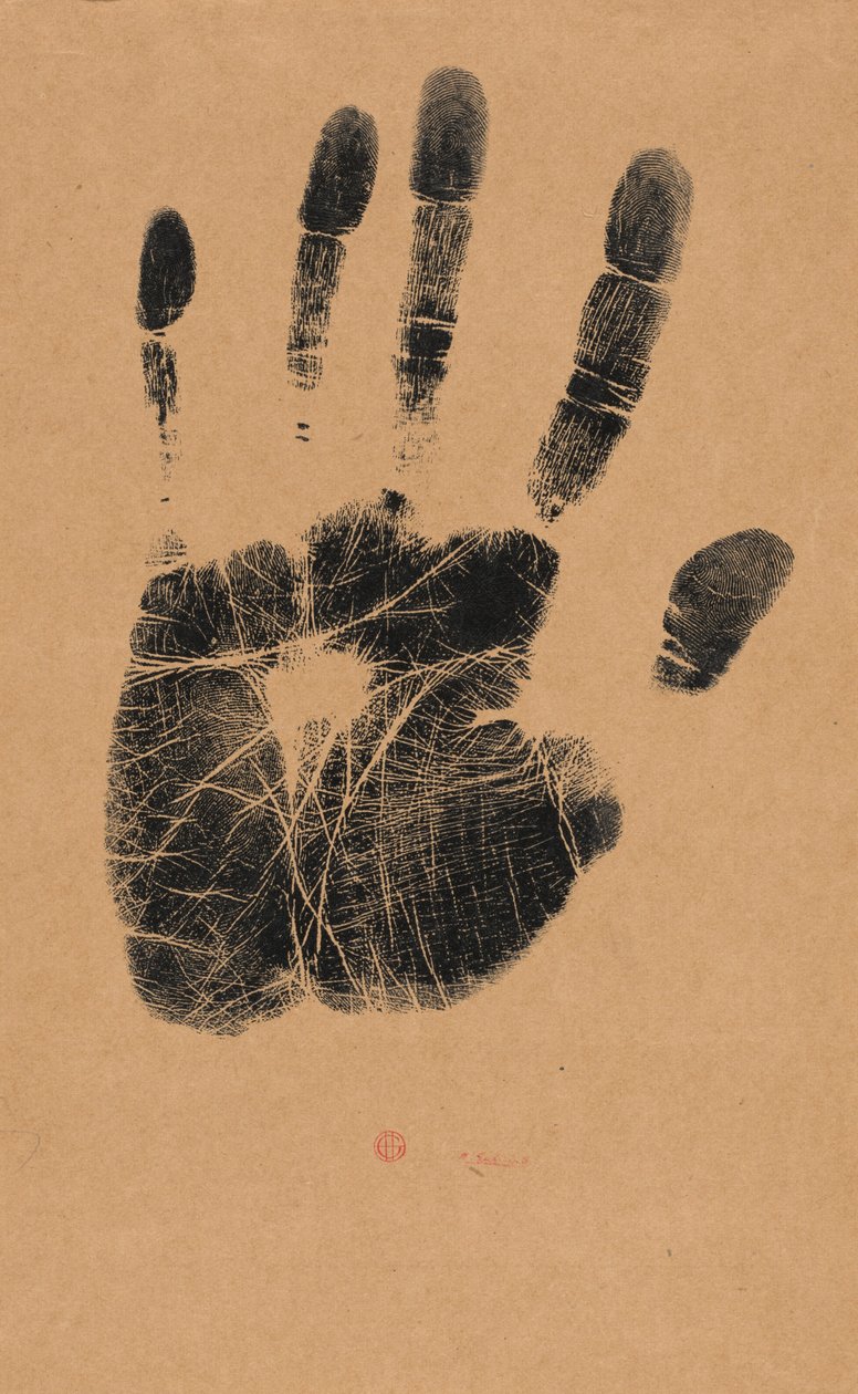 Die linke Hand des Künstlers alkotó: Henri-Charles Guérard