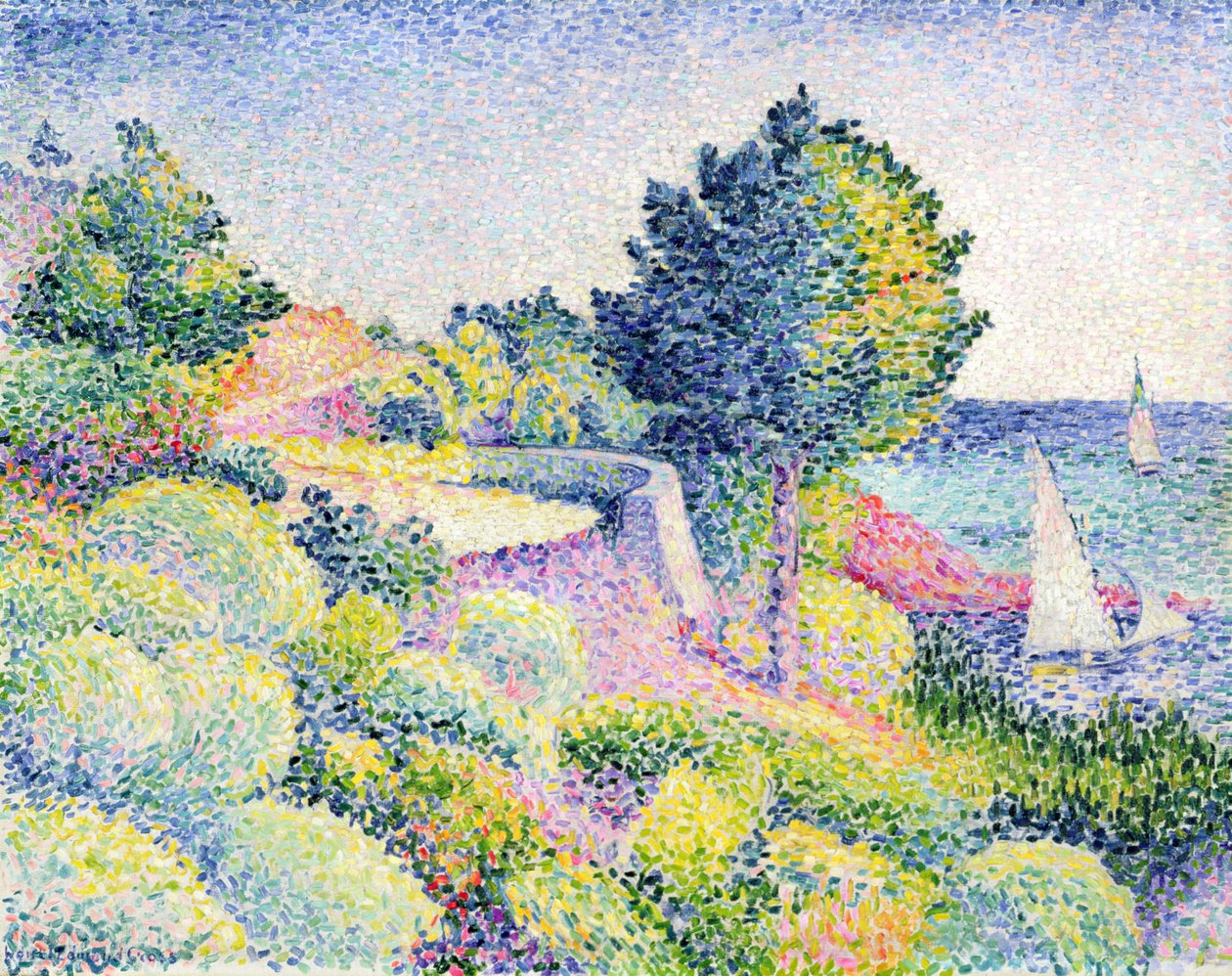 Út a parton, 1907 alkotó: Henri Edmond Cross