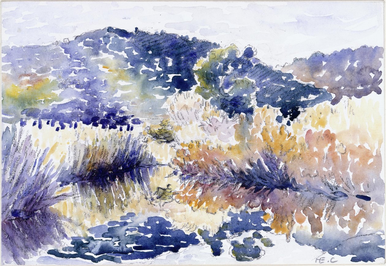 Tó a bokrok között alkotó: Henri-Edmond Cross