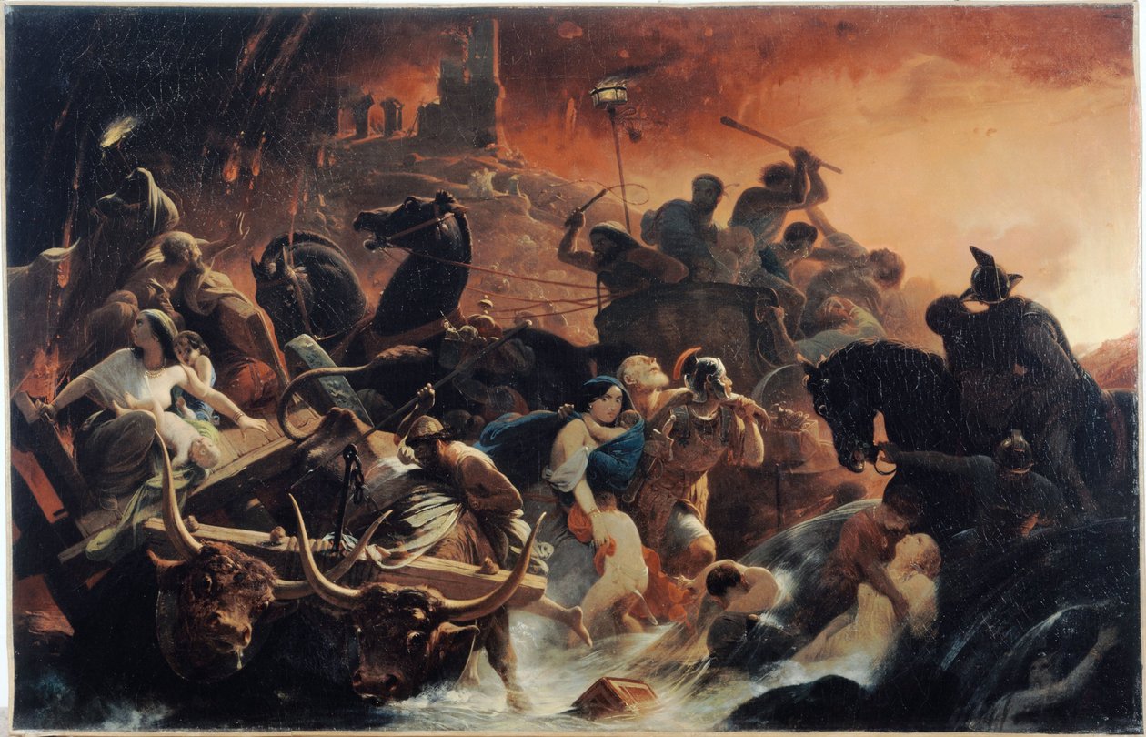 Pompeji utolsó napjai, 1834-1850 között (olaj, vászon) alkotó: Henri Frederic Schopin