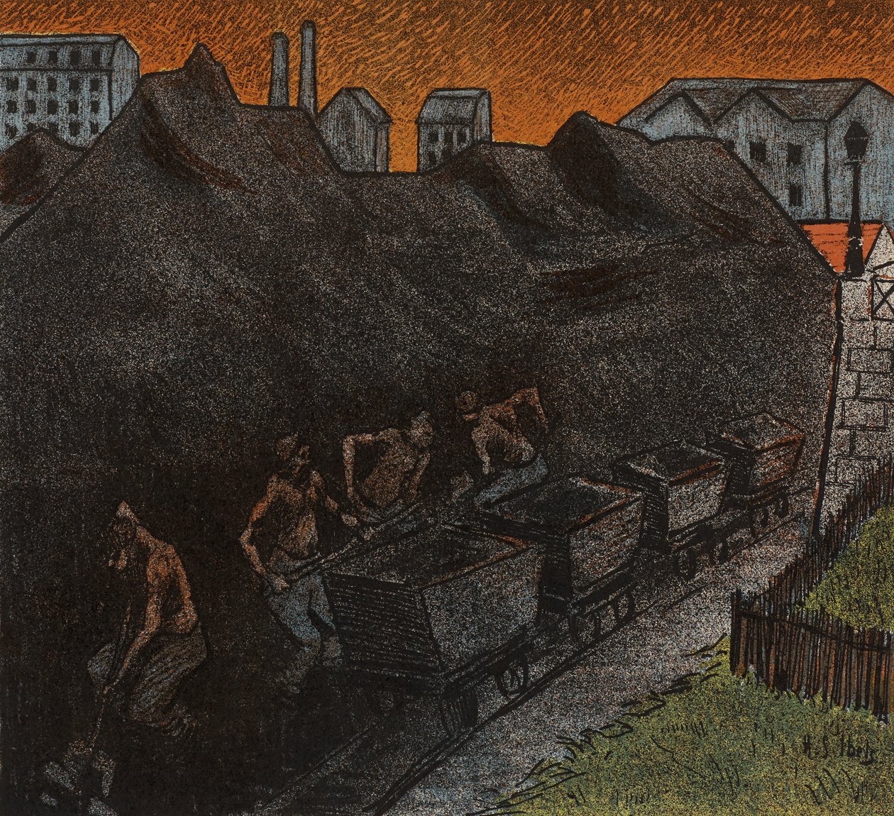 Szabad Színház: A szövők, 1892 alkotó: Henri Gabriel Ibels