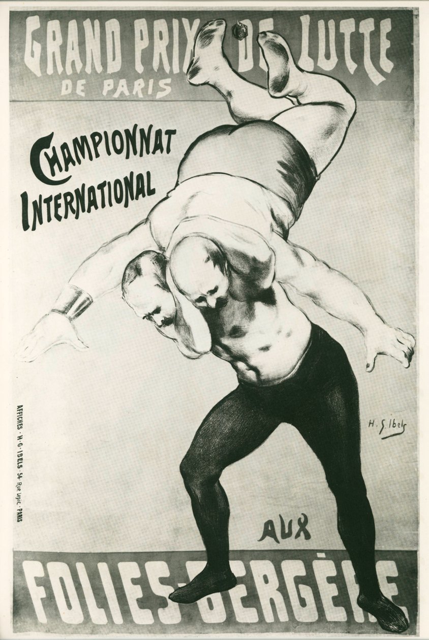 Henri G. Ibels: Grand Prix de Lutte de Paris ... (litho) alkotó: Henri Gabriel Ibels